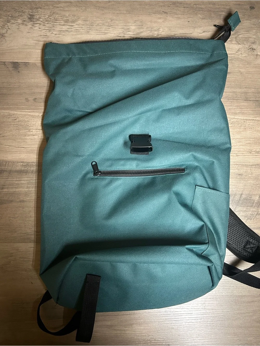 Amari & Ash Teal Roll-Top Backpack for Men